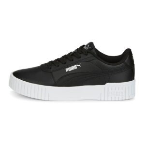 Pantofi sport cu insertii de piele Carina 2.0 - Alb/Negru