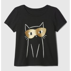 Tricou de bumbac cu imprimeu - Negru