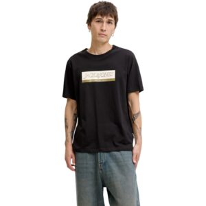 Tricou JACK &JONES Inwood Block Branding 50173 - Negru