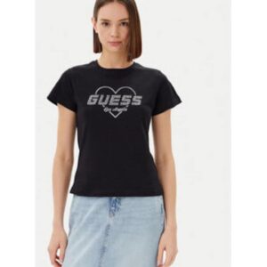 Tricou eco-friendly cu guler rotund - Negru