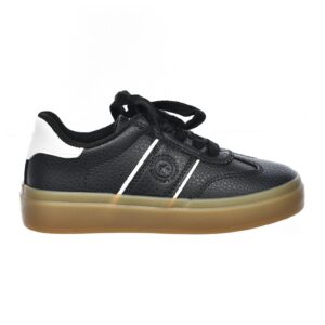 Pantofi sport low-cut de piele ecologica - Alb/Negru