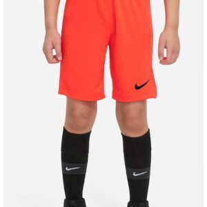 Pantaloni scurti cu tehnologie Dri-FIT pentru fotbal Park III - Negru/Portocaliu
