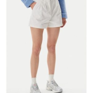 Pantaloni scurti din pentru Femei -  Ecru - 96% bumbac organic - 4% elastan
