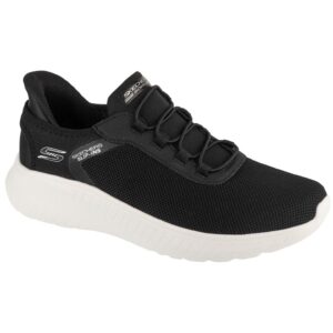 Pantofi sport slip-in din plasa si material sintetic Bobs - Alb/Negru