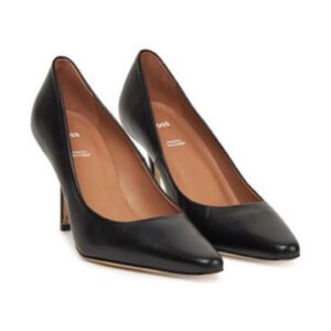 Pantofi dama - toc inalt - piele naturala - negru