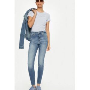 Tricou Dama - Albastru deschis - 100% bumbac -