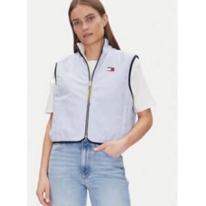 Vesta Dama -  Alb - Albastru deschis - 100% poliester -
