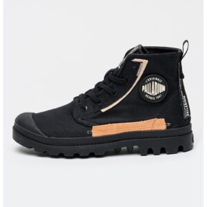 Pantofi sport din material textil Pampa - Negru/Portocaliu