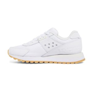 Pantofi sport Essential Runner cu insertii de piele - Alb optic