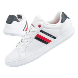 Sneakers barbati - 40% Poliester - 40% Piele naturala - 20% Poliuretan - Alb - 27124