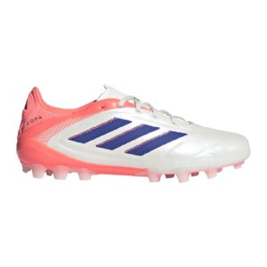 Pantofi din material sintetic - pentru fotbal Copa Pure III - Alb/Coral