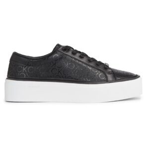 Pantofi sport pentru Femei - flatform cupsole lace up-epi mn - HW0HW01670-0GK - Negru - Negru