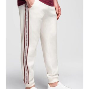 Pantaloni sport jogger cu dungi OM-PASK-0284 - Bej