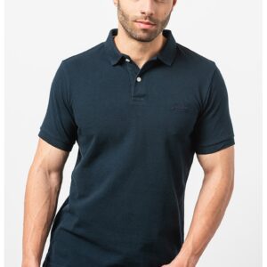 Tricou polo din bumbac pique Classic - Albastru ultramarin