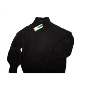 Pulover dama  negru - clasic - din acril - poliamida si mohair