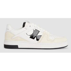Pantofi sport pentru Barbati - basket cupsole low lth - YM0YM00933-01W - Alb - Alb
