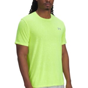 Tricou cu model camuflaj pentru alergare Launch - Verde neon