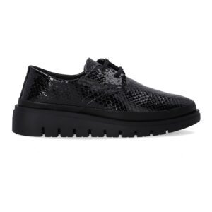 Pantofi din piele lacuita cu aspect de piele de sarpe