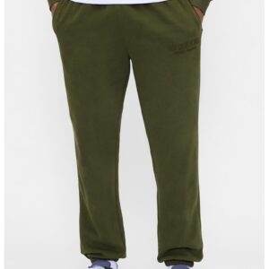 Pantaloni de trening din bumbac cu buzunare laterale - Kaki pal