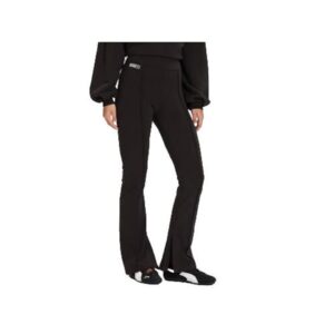 Pantaloni sport dama - negru - 64% bumbac - 27% bumbac reciclat -