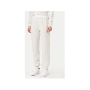 Pantaloni sport dama - bej - bumbac/poliester -