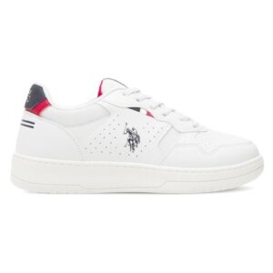 Pantofi sport copii - US POLO ASSN - 590559 - Sintetic - Alb -