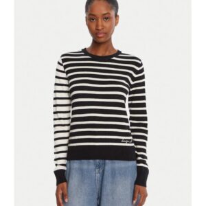 Pulover Dama - Negru - 45% bumbac - 22% lana - 19% acril - 14% poliamida -