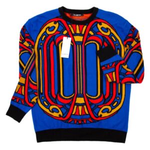 Pulover barbati  bumbac - albastru - model clasic -