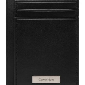 Portofel barbati - etui pentru carduri - piele naturala - negru