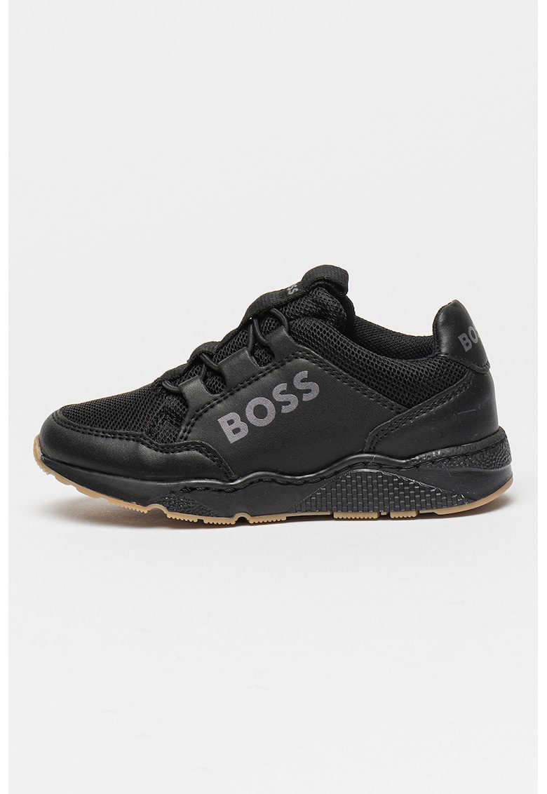 Pantofi sport cu imprimeu logo - Negru