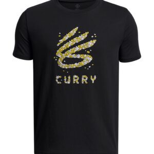 Tricou pentru baschet Curry Trend - Negru/Gri deschis/Galben mustar