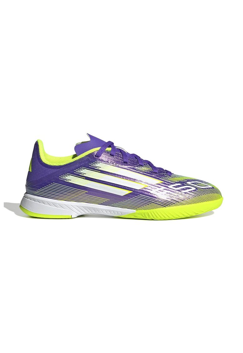 Pantofi pentru fotbal de interior F50 League - Violet/Verde electric/Alb optic