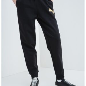 Pantaloni de trening cu imprimeu logo ESS - Negru