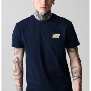 Tricou cu detaliu logo pe piept - Albastru ultramarin