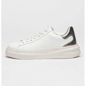 Pantofi sport din piele cu logo - Alb optic