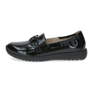 Pantofi loafer din piele cu detaliu metalic - Negru