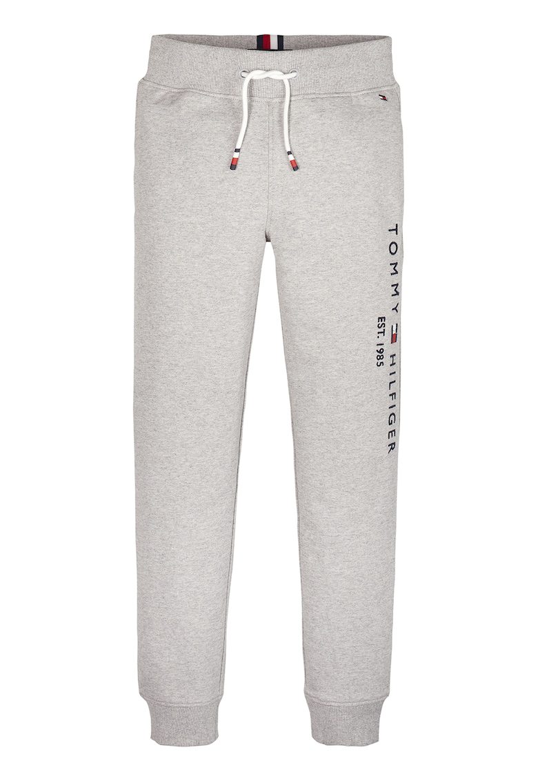 Pantaloni sport cu logo - Gri melange