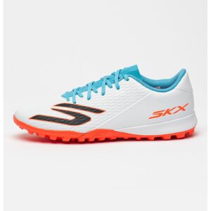 Pantofi low-cut Skx 2 Club pentru fotbal - Albastru prafuit/Portocaliu mandarina/Alb optic