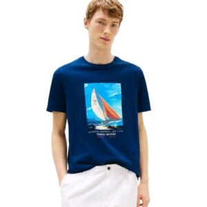 Tricou HILFIGER COLOR PHOTOPRINT TEE-MW0MW38615-DAF