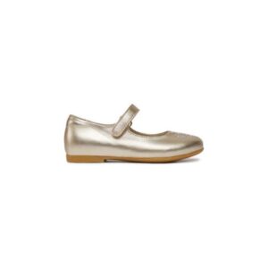 Pantofi pentru fete - 303743673 - piele naturala - auriu