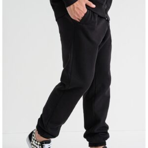 Pantaloni de trening cu talie elastica - Negru