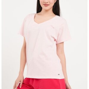 - Tricou dama cu maneca scurta ( Material: Bumbac -BARLEY PINK