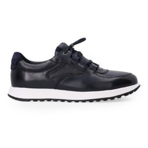 Pantofi sport din piele - cu sireturi elastice