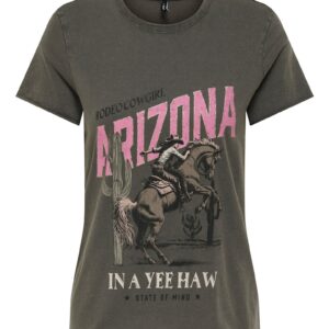 Tricou dama -  Bumbac organic -Gri