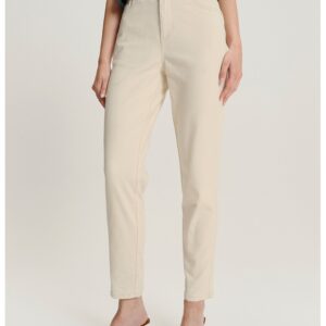 Blugi crop slim fit - Crem