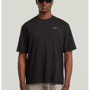 Tricou din amestec de bumbac organic cu logo discret pe piept - Gri antracit