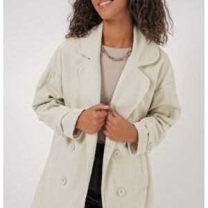Palton dama BigDart - Crema naturala