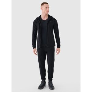 Pantaloni sport barbati antrenament - culoare neagra - material respirabil