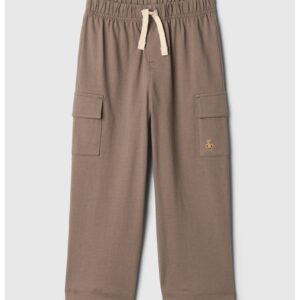 Pantaloni de trening cargo din bumbac - Grej