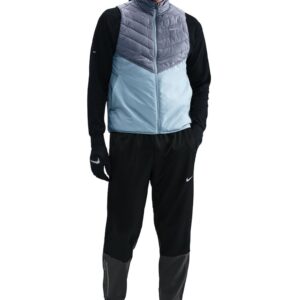 Pantaloni pentru alergare Winterizer Challenger - Negru/Gri inchis